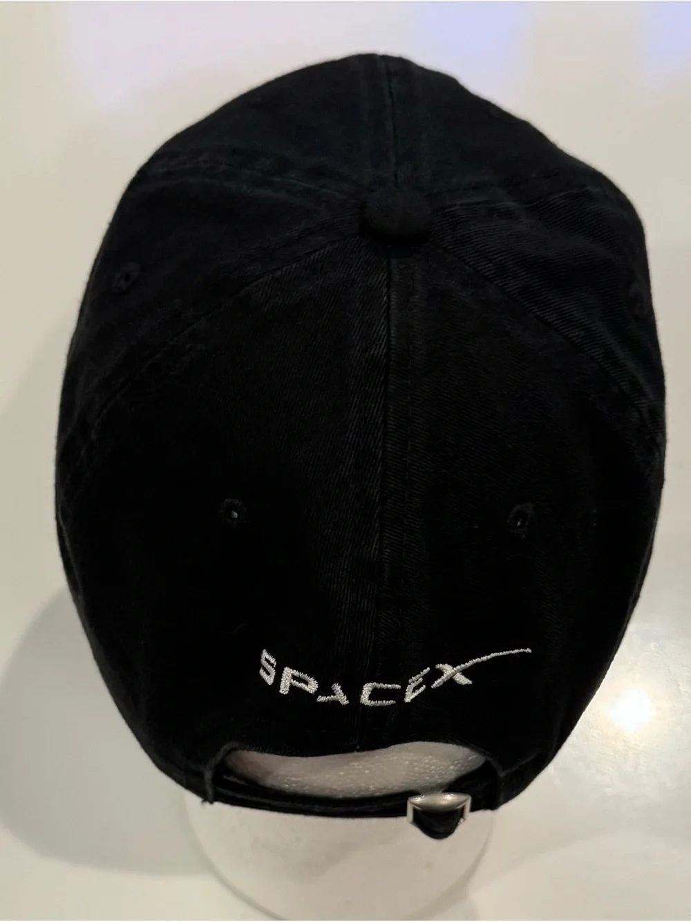 Space X Adjustable Cap Black / White Embroidered New